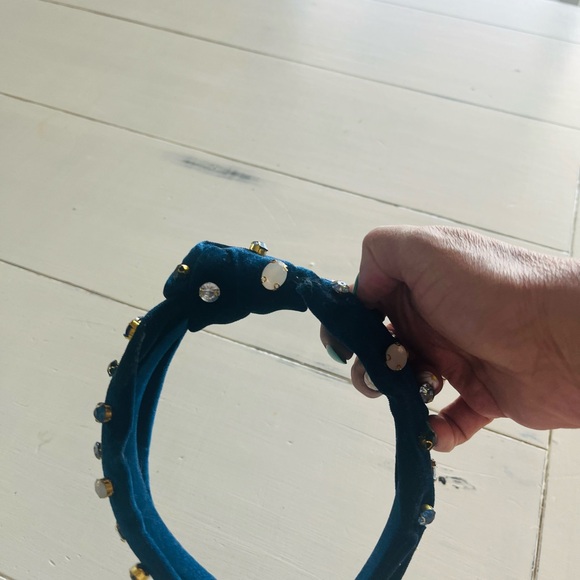 Loft Navy Knot Jeweled Head Band NWOT - Picture 4 of 4